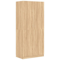 Berkfield Wardrobe Sonoma Oak 90X52X200 Cm Engineered Wood - thumbnail 2