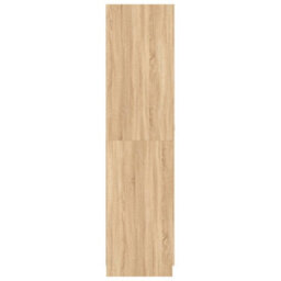 Berkfield Wardrobe Sonoma Oak 90X52X200 Cm Engineered Wood - thumbnail 7