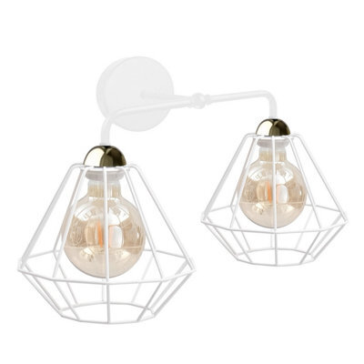 Luminosa Lighting Luminosa Foskal Wall Lamp White, 24Cm, 2X E27