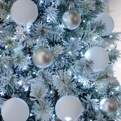 Festive Indoor & Outdoor 7Ft Christmas Tree Lights 1000 White Leds - image 1