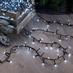 Festive Indoor & Outdoor 7Ft Christmas Tree Lights 1000 White Leds - thumbnail 3