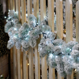 Festive Indoor & Outdoor 7Ft Christmas Tree Lights 1000 White Leds - thumbnail 5