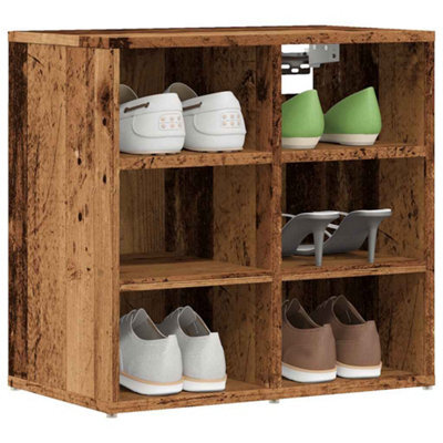 Berkfield Shoe Cabinet Old Wood 52X30X50 Cm - image 1