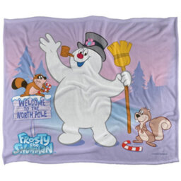 Frosty The Snowman Welcome To The North Pole Blanket Multicoloured (One Size) - thumbnail 2