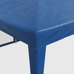 Walplus Party Tent Garden Gazebo Canopy With 12 Mesh Sidewalls Blue 8X4 M Hdpe - thumbnail 7