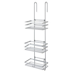 House Of Home Shower Caddy  3 Tier Over Door Shower Bathroom Storage Organiser, Silver Rust-Proof Nano-Coated - thumbnail 3