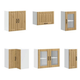 Berkfield 11 Piece Kitchen Cabinet Set Lucca Artisan Oak Engineered Wood - thumbnail 5