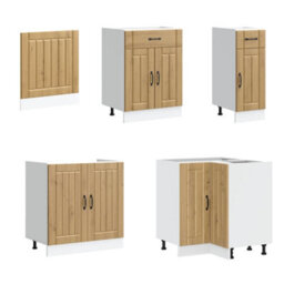 Berkfield 11 Piece Kitchen Cabinet Set Lucca Artisan Oak Engineered Wood - thumbnail 4