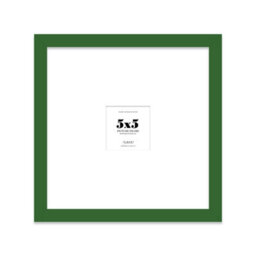 "5X5"" Green Picture Frame - 5X5"" Square Frame With 1X1"" Mount For 5X5""/1X1"" Pictures Luxurious Style Gallery Wall, 1 Pack" - thumbnail 1