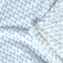 Homescapes Pastel Blue Mora Faux Fur Velvet Throw 130 X 160 Cm - thumbnail 3