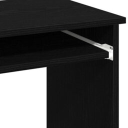 Berkfield Durable Desk With Shelves Black 84X40X78 Cm Engineered Wood - thumbnail 8