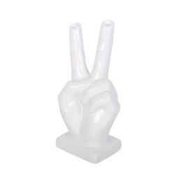 Something Different Ceramic Hand Vase White (One Size) - thumbnail 3