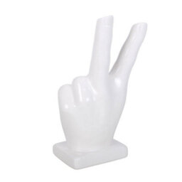 Something Different Ceramic Hand Vase White (One Size) - thumbnail 2