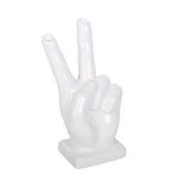 Something Different Ceramic Hand Vase White (One Size)