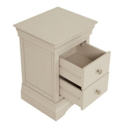 The Furniture Market Wilmslow Grey Slim 2 Drawer Bedside - thumbnail 6