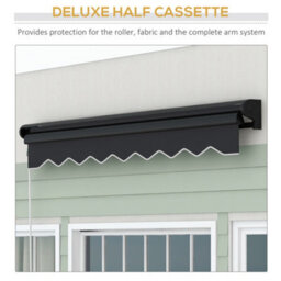 Outsunny 3 X 2.5M Electric Awning With Led Light, Sun Canopies For Patio - thumbnail 5