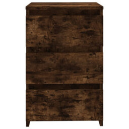 Berkfield Bed Cabinets 2 Pcs Smoked Oak 40X35X62.5 Cm Engineered Wood - thumbnail 5