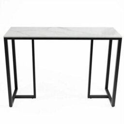 Adjustable Marble Console Table Heavy Duty Hallway Entryway - thumbnail 1