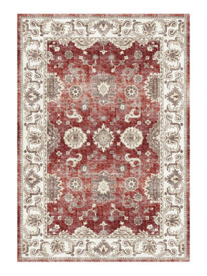 Silk Road Red Traditional Large Rug, (L)230.6Cm X (W)160Cm - image 1