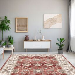 Silk Road Red Traditional Large Rug, (L)230.6Cm X (W)160Cm - thumbnail 2