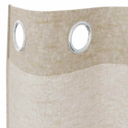Berkfield Curtains With Curtains 2 Pcs Sand 140 X 225 Cm Polyester - thumbnail 4