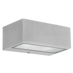 Luminosa Lighting Luminosa Nemesis Aluminium 1 Light Outdoor Wall Light Grey Ip44 - thumbnail 1