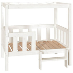 Walplus Dog Bed White 95.5X73.5X90 Cm Solid Wood Pine - thumbnail 2