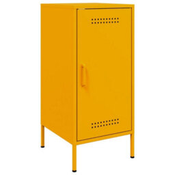 Berkfield Sideboards 2 Pcs Mustard Yellow 36X39X79 Cm Steel - thumbnail 6