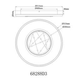 Luminosa Lighting Luminosa Mirrora 50Cm Semi Flush Ceiling Light Matt Black, Glass Mirror Led 3000/4000/6000K - thumbnail 7