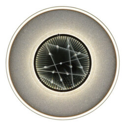 Luminosa Lighting Luminosa Mirrora 50Cm Semi Flush Ceiling Light Matt Black, Glass Mirror Led 3000/4000/6000K - thumbnail 4