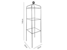 Garden Pride Square Brighton Obelisks - Raw Steel Designed To Rust - thumbnail 2