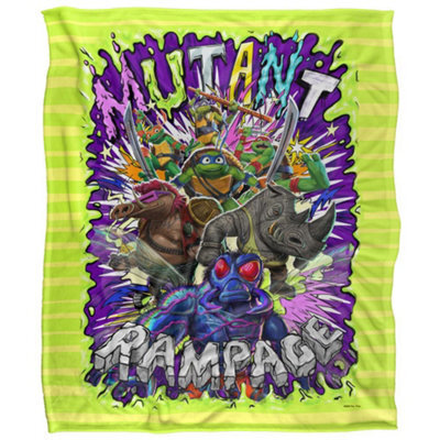 Teenage Mutant Ninja Turtles: Mutant Mayhem Turtle Vs Baddies Silky Supersoft Blanket Multicoloured (152Cm X 127Cm) - image 1