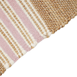 Beliani Rug Mirza Pastel Pink 160 X 230 Cm Jute - thumbnail 5