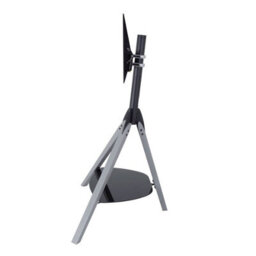 "Avf Hoxton Tripod Tv Stand For Tvs Up To 70"" (40Kg) - Grey Wood Legs, Adjustable Height & Tilt, Glass Shelf, Cable Management" - thumbnail 5