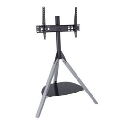 "Avf Hoxton Tripod Tv Stand For Tvs Up To 70"" (40Kg) - Grey Wood Legs, Adjustable Height & Tilt, Glass Shelf, Cable Management" - thumbnail 3
