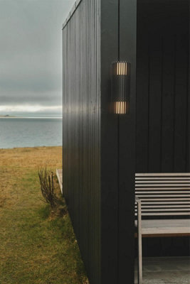 Nordlux Aludra Outdoor Aluminium Wall Light Coastal/marine Safe Black,mains - image 1