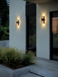 Nordlux Aludra Outdoor Aluminium Wall Light Coastal/marine Safe Black,mains - thumbnail 4