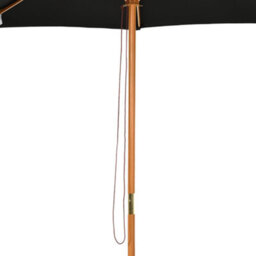 Outsunny 3(M) Wooden Garden Parasol Sun Shade Outdoor Umbrella Canopy Black - thumbnail 9
