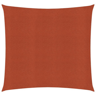 Berkfield Sunshade Sail 160 G/m2 Terracotta 5X5 M Hdpe - image 1