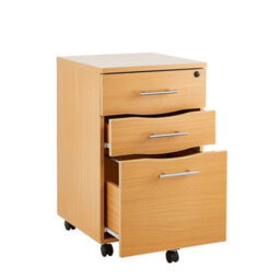 3 Drawer Filing Cabinet Under Desk Pedestal - thumbnail 2