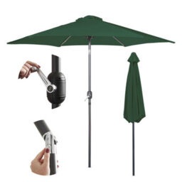 Vonhaus Parasol 2.7M, Garden Umbrella, Sun Shade Canopy With Hand Crank, Tilt Function, Uv30+ Protection, Air Vent, Steel Frame - thumbnail 1