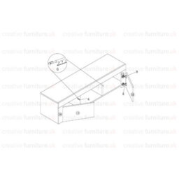 Tv Unit 130Cm Sideboard Cabinet Cupboard Tv Stand Living Room High Gloss Doors - White & Grey - thumbnail 6