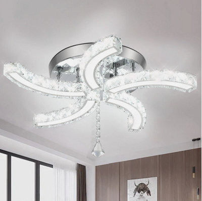 K5 Crystal Led Lamp Ceiling Light Chandelier Living Room Bedroom Pendant Light - image 1