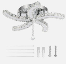 K5 Crystal Led Lamp Ceiling Light Chandelier Living Room Bedroom Pendant Light - thumbnail 8