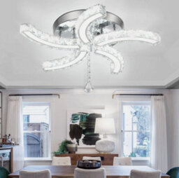K5 Crystal Led Lamp Ceiling Light Chandelier Living Room Bedroom Pendant Light - thumbnail 3
