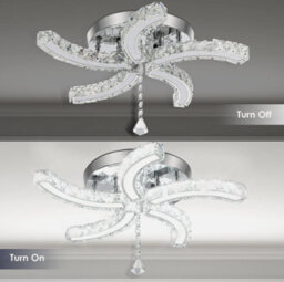 K5 Crystal Led Lamp Ceiling Light Chandelier Living Room Bedroom Pendant Light - thumbnail 4