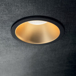 Ideal Lux Luminosa Game Led 1 Light Recessed Spotlight Black Gold - thumbnail 2