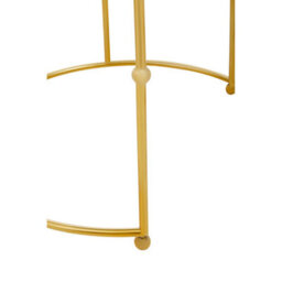 Orsina Set Of Two Gold Metal Tables,accent Tables With Astronomical Circle Design,small Side Tables For Lounge Room - thumbnail 7