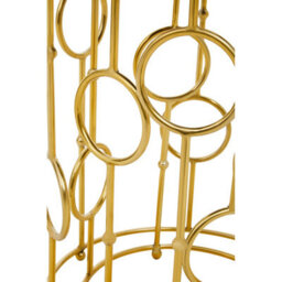 Orsina Set Of Two Gold Metal Tables,accent Tables With Astronomical Circle Design,small Side Tables For Lounge Room - thumbnail 9