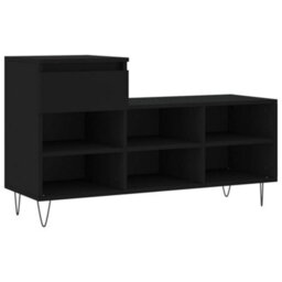 Walplus Shoe Cabinet Black 102X36X60 Cm Engineered Wood - thumbnail 2
